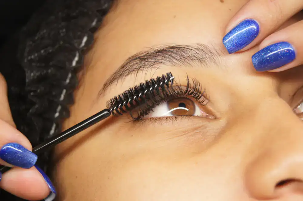 Lash lift and tint application
